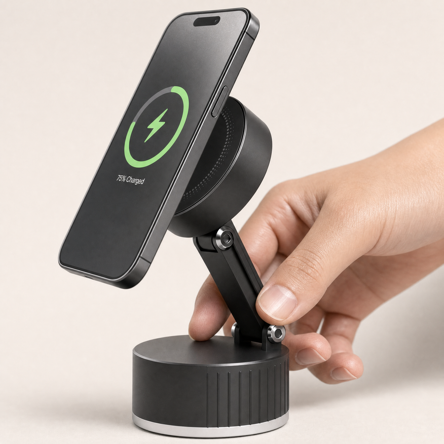 Verstellbarer Arm von Fixpunkt wird in Position gebracht